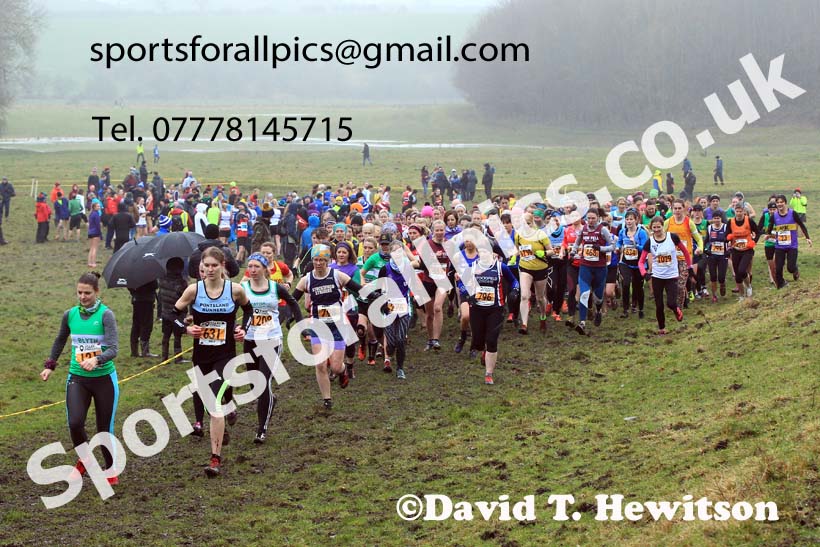Senior womens 2022 North Eastern Harrier League, Thornley Farm, Peterlee, County Durham. Photo: David T. Hewitson/Sports for All Pics